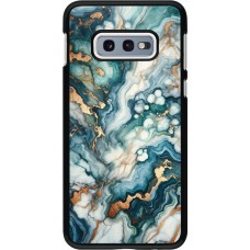 Coque Samsung Galaxy S10e - Marbre Vert Bleu Doré