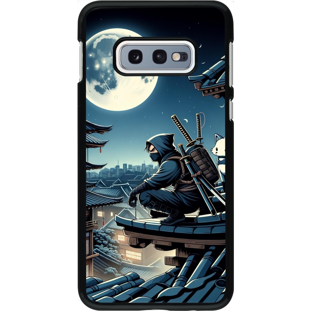 Coque Samsung Galaxy S10e - Ninja sous la lune