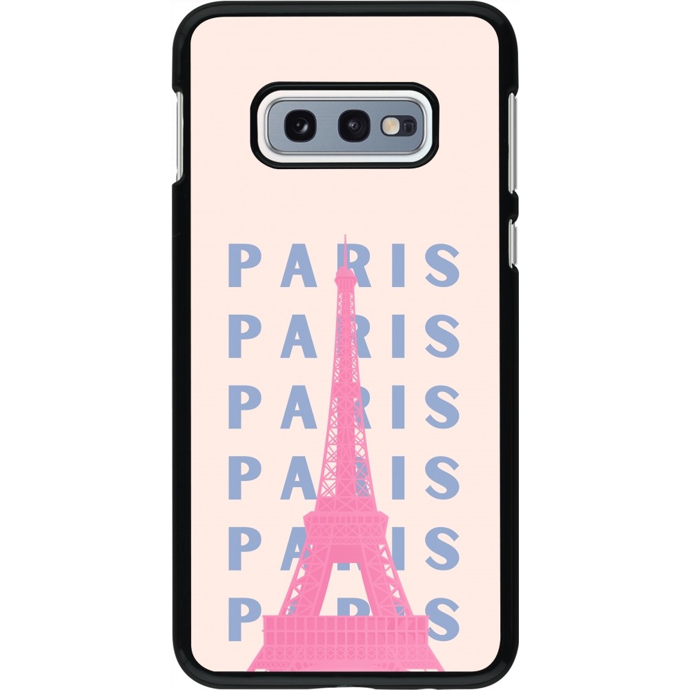 Samsung Galaxy S10e Case Hülle - Paris Pink Print