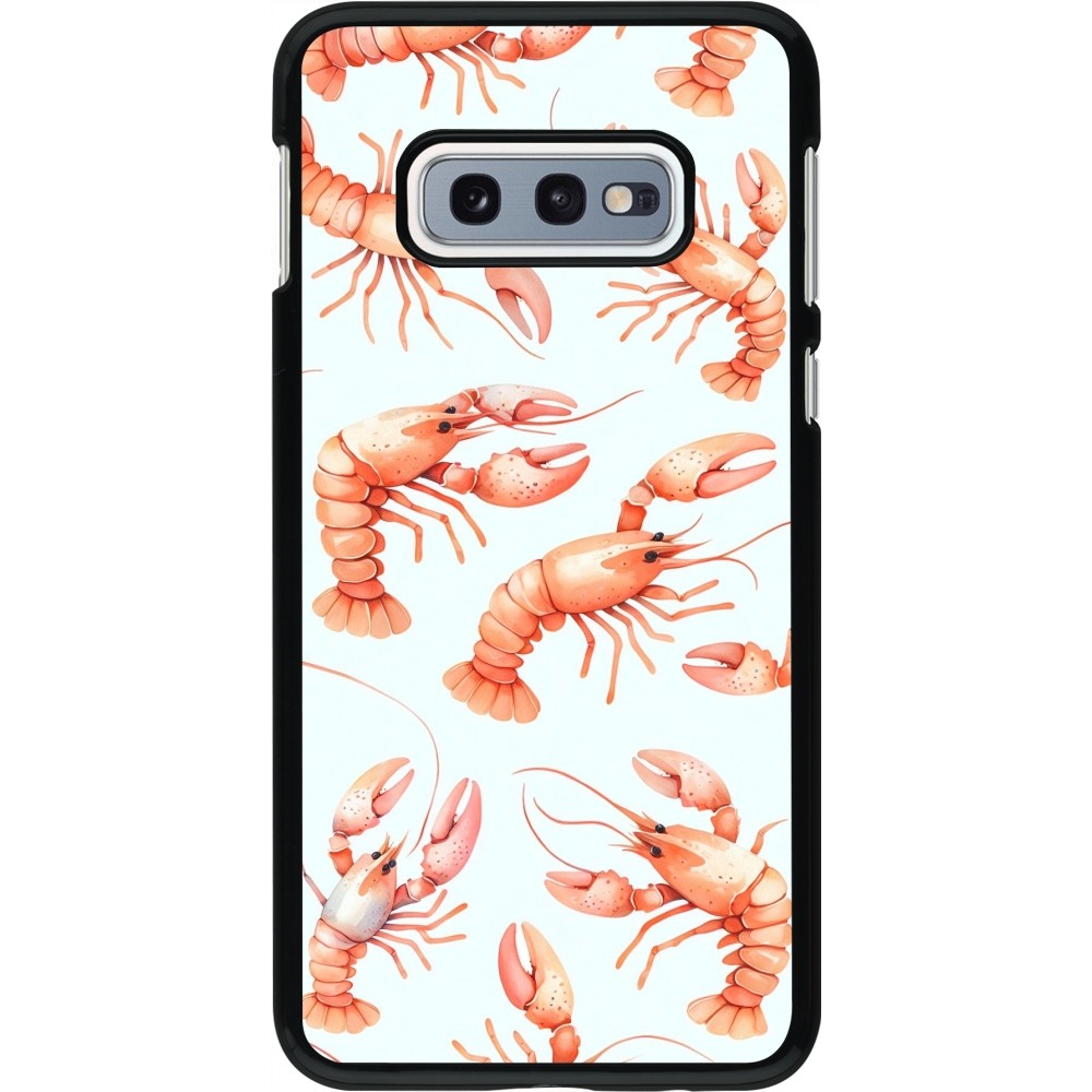 Coque Samsung Galaxy S10e - Pattern de homards pastels