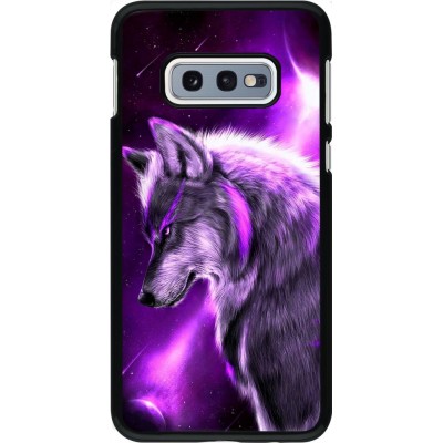 Coque Samsung Galaxy S10e - Purple Sky Wolf