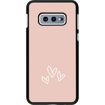 Coque Samsung Galaxy S10e - Valentine 2023 three minimalist hearts