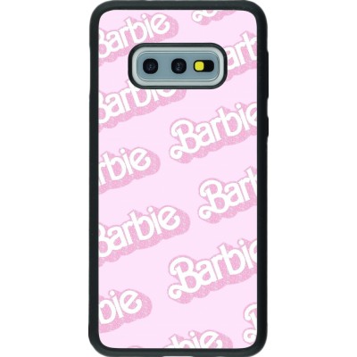 Coque Samsung Galaxy S10e - Silicone rigide noir Barbie light pink pattern