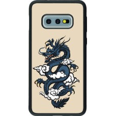 Coque Samsung Galaxy S10e - Silicone rigide noir Blue Dragon Tattoo