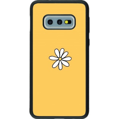 Coque Samsung Galaxy S10e - Silicone rigide noir Easter 2023 daisy