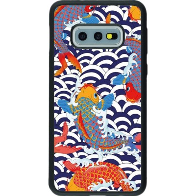 Coque Samsung Galaxy S10e - Silicone rigide noir Easter 2023 japanese fish