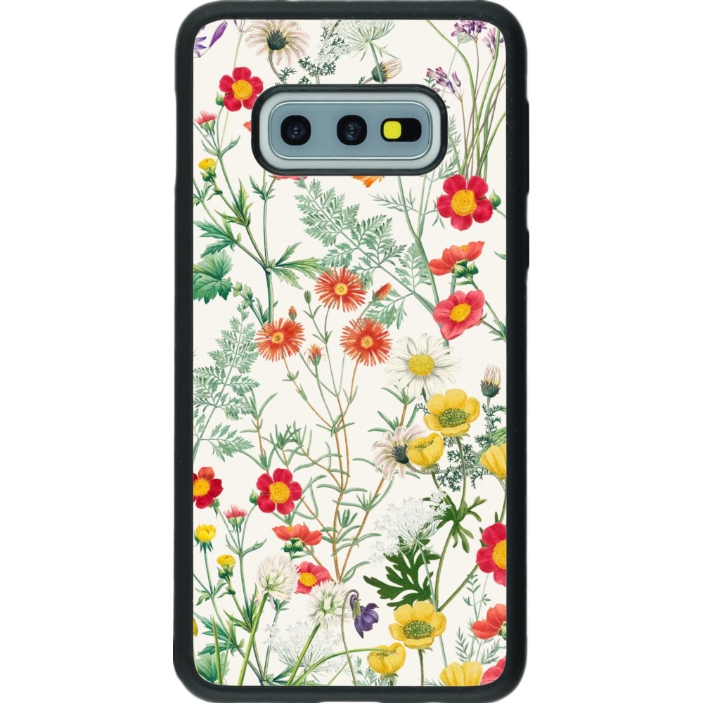 Coque Samsung Galaxy S10e - Silicone rigide noir Flora Botanical Wildlife