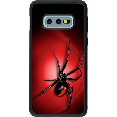 Coque Samsung Galaxy S10e - Silicone rigide noir Halloween 2023 spider black widow