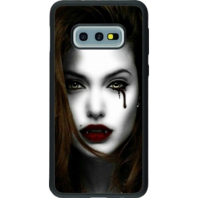 Coque Samsung Galaxy S10e - Silicone rigide noir Halloween 2023 gothic vampire