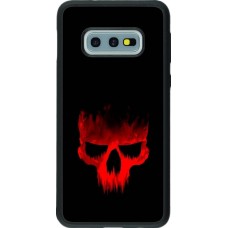 Coque Samsung Galaxy S10e - Silicone rigide noir Halloween 2023 scary skull