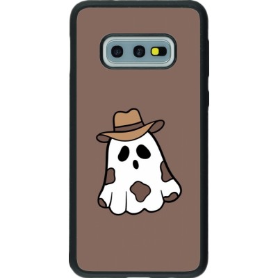 Coque Samsung Galaxy S10e - Silicone rigide noir Halloween 2024 cowboy ghost