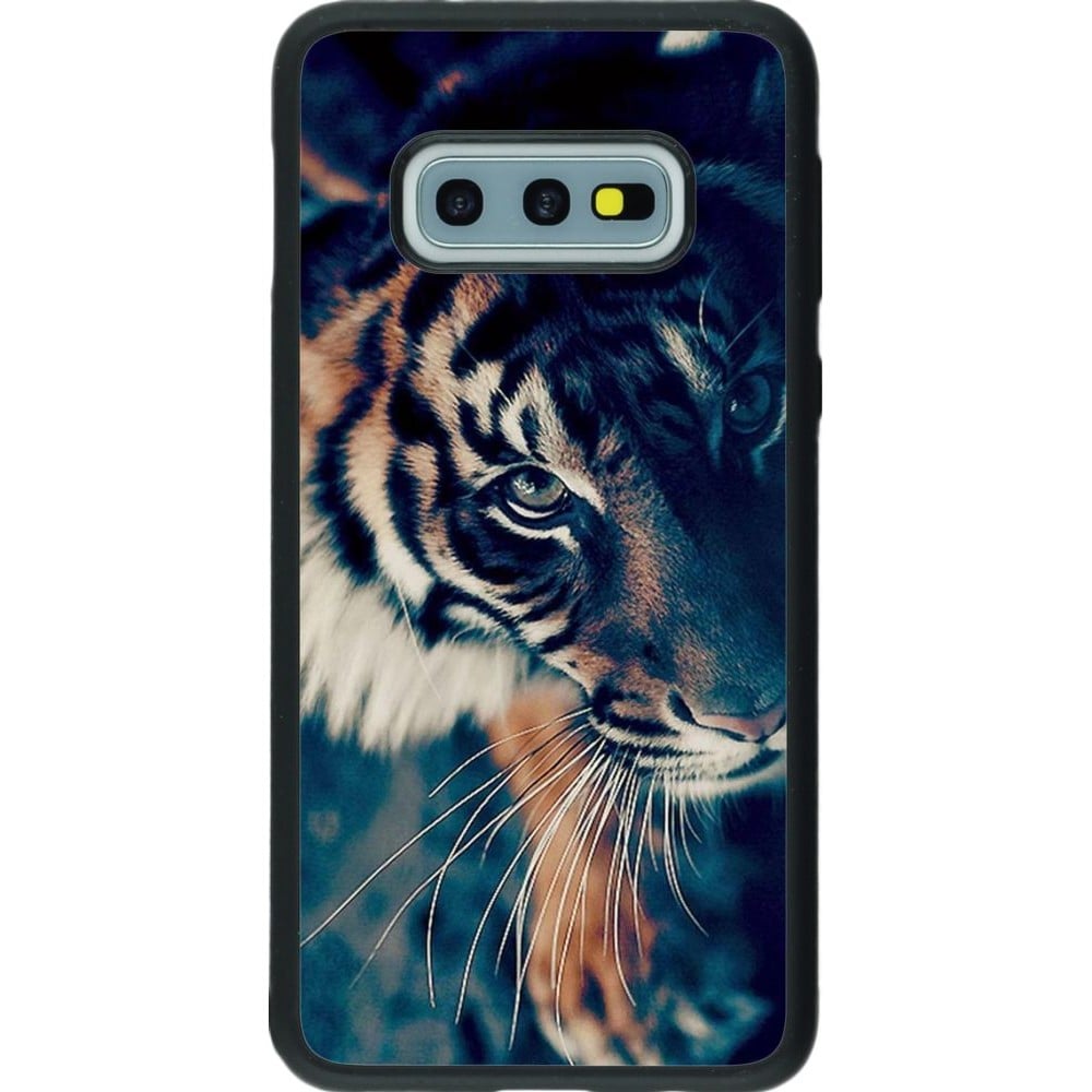 Coque Samsung Galaxy S10e - Silicone rigide noir Incredible Lion