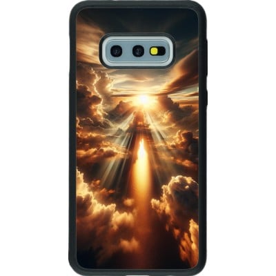 Coque Samsung Galaxy S10e - Silicone rigide noir Lueur Céleste Zenith