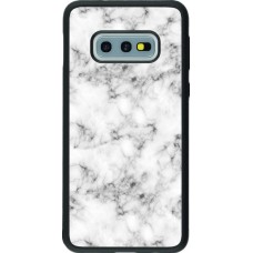 Coque Samsung Galaxy S10e - Silicone rigide noir Marble 01