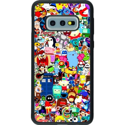 Coque Samsung Galaxy S10e - Silicone rigide noir Mixed cartoons