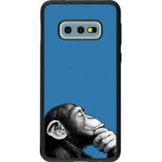 Coque Samsung Galaxy S10e - Silicone rigide noir Monkey Pop Art