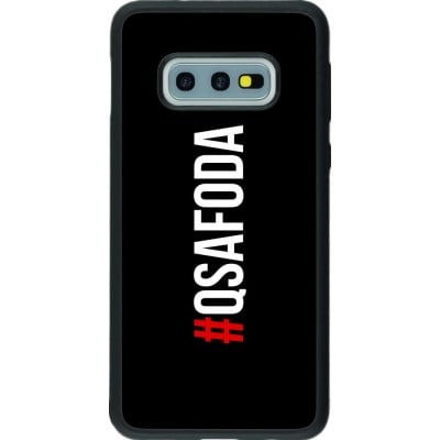 Coque Samsung Galaxy S10e - Silicone rigide noir Qsafoda 1