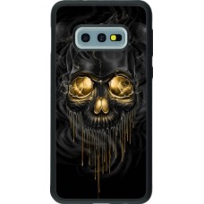 Coque Samsung Galaxy S10e - Silicone rigide noir Skull 02