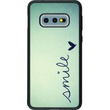 Coque Samsung Galaxy S10e - Silicone rigide noir Smile