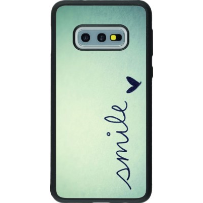 Coque Samsung Galaxy S10e - Silicone rigide noir Smile