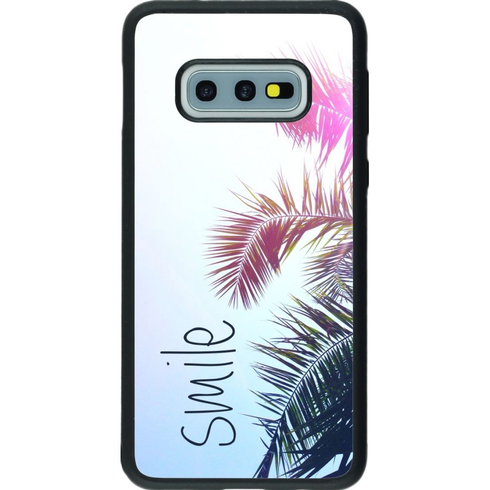 Coque Samsung Galaxy S10e - Silicone rigide noir Smile 05