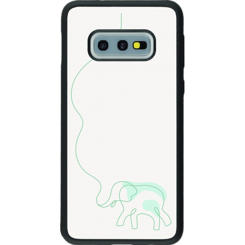 Coque Samsung Galaxy S10e - Silicone rigide noir Spring 23 baby elephant