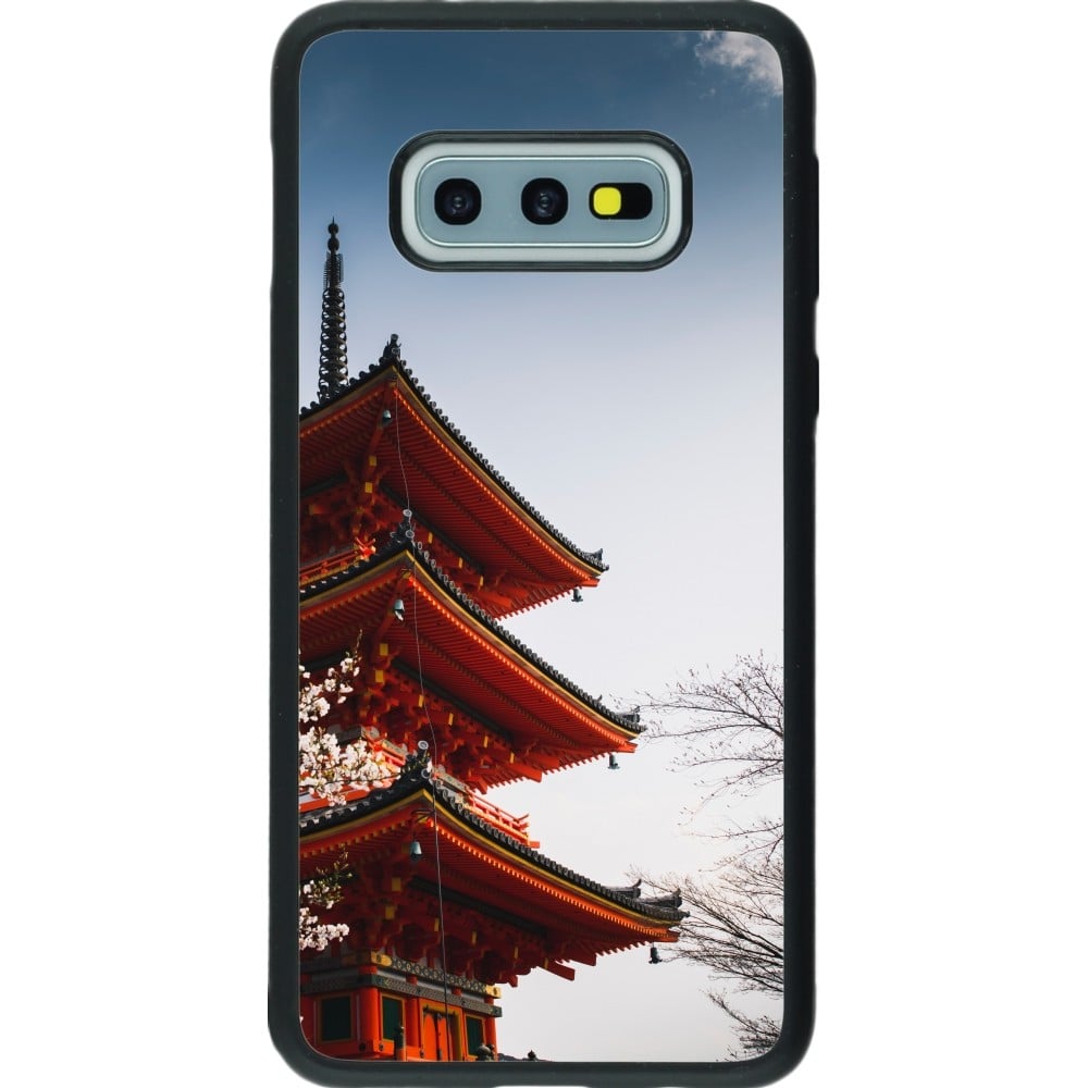 Coque Samsung Galaxy S10e - Silicone rigide noir Spring 23 Japan