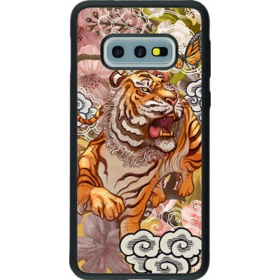 Coque Samsung Galaxy S10e - Silicone rigide noir Spring 23 japanese tiger