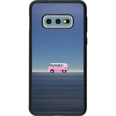 Coque Samsung Galaxy S10e - Silicone rigide noir Spring 23 pink bus