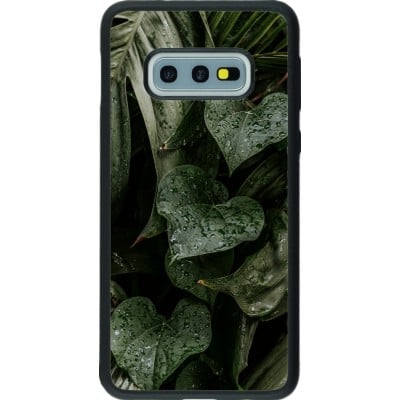 Coque Samsung Galaxy S10e - Silicone rigide noir Spring 23 fresh plants