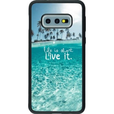 Coque Samsung Galaxy S10e - Silicone rigide noir Summer 18 24