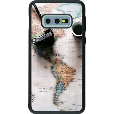 Coque Samsung Galaxy S10e - Silicone rigide noir Travel 01