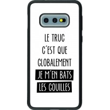 Coque Samsung Galaxy S10e - Silicone rigide noir Le truc globalement bats les couilles