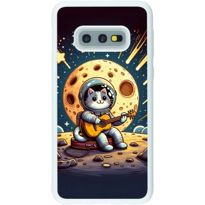 Coque Samsung Galaxy S10e - Silicone rigide blanc AstroCat RockLune