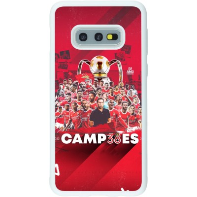 Coque Samsung Galaxy S10e - Silicone rigide blanc Benfica Campeoes 2023