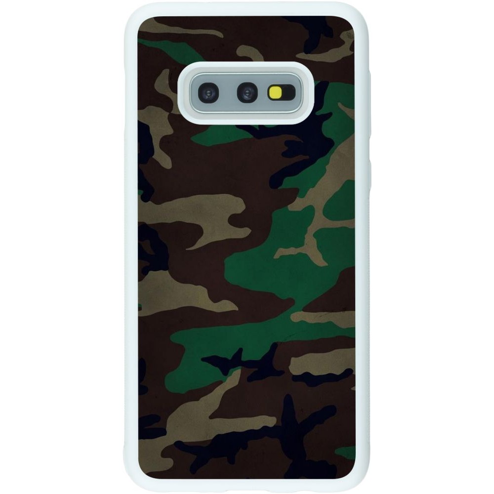 Coque Samsung Galaxy S10e - Silicone rigide blanc Camouflage 3