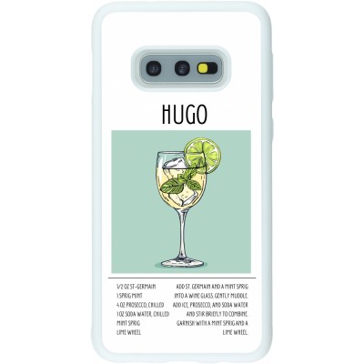 Coque Samsung Galaxy S10e - Silicone rigide blanc Cocktail recette Hugo