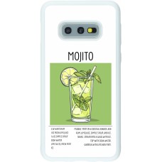 Coque Samsung Galaxy S10e - Silicone rigide blanc Cocktail recette Mojito