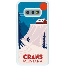 Coque Samsung Galaxy S10e - Silicone rigide blanc Crans-Montana Cabane