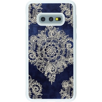 Coque Samsung Galaxy S10e - Silicone rigide blanc Cream Flower Moroccan