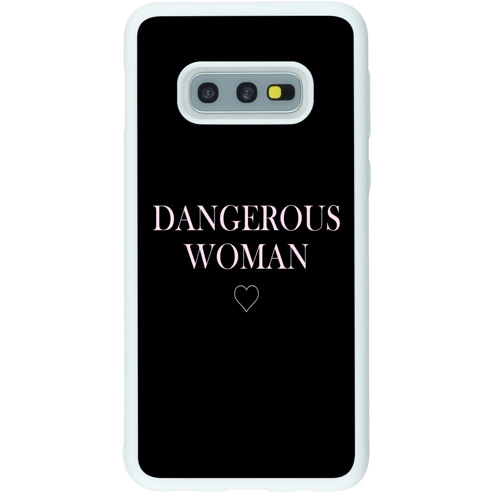 Coque Samsung Galaxy S10e - Silicone rigide blanc Dangerous woman