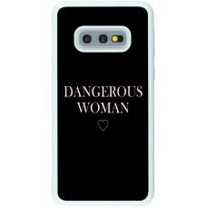 Coque Samsung Galaxy S10e - Silicone rigide blanc Dangerous woman