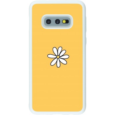 Coque Samsung Galaxy S10e - Silicone rigide blanc Easter 2023 daisy