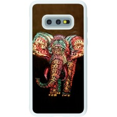 Coque Samsung Galaxy S10e - Silicone rigide blanc Elephant 02