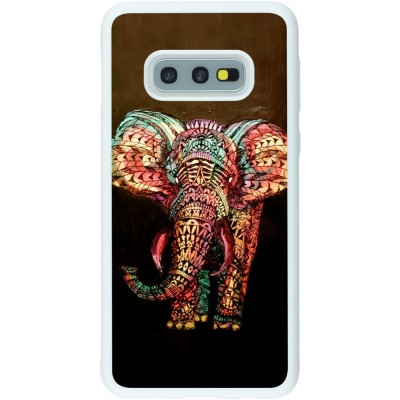 Coque Samsung Galaxy S10e - Silicone rigide blanc Elephant 02