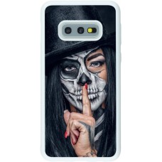 Coque Samsung Galaxy S10e - Silicone rigide blanc Halloween 18 19