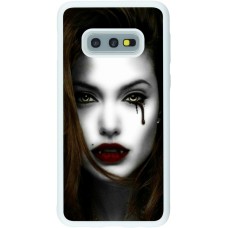 Coque Samsung Galaxy S10e - Silicone rigide blanc Halloween 2023 gothic vampire