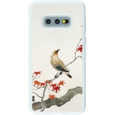 Coque Samsung Galaxy S10e - Silicone rigide blanc Japanese Bird