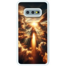 Coque Samsung Galaxy S10e - Silicone rigide blanc Lueur Céleste Zenith