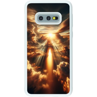 Coque Samsung Galaxy S10e - Silicone rigide blanc Lueur Céleste Zenith